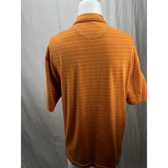 Tiger Woods Collection Nike Fit Dry Men Golf Polo Shirt Textured Orange Large L - Picture 5 of 8